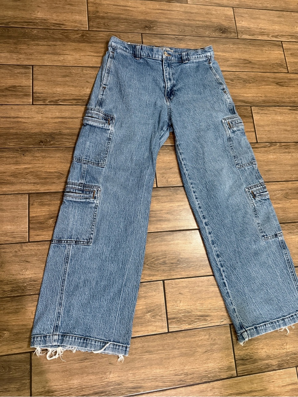 HUDSON JEANS CARGO SANDLOT WIDE LEG JEAN Size 32